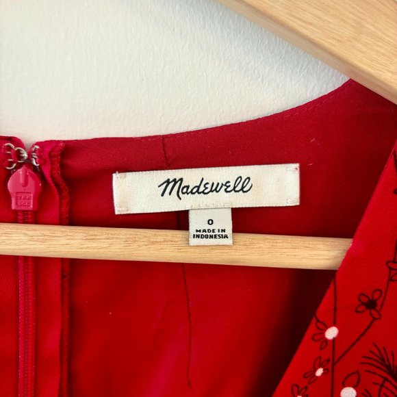 Madewell Hazelwood Wrap Front Mini Dress in Windswept Floral - Picture 6 of 10